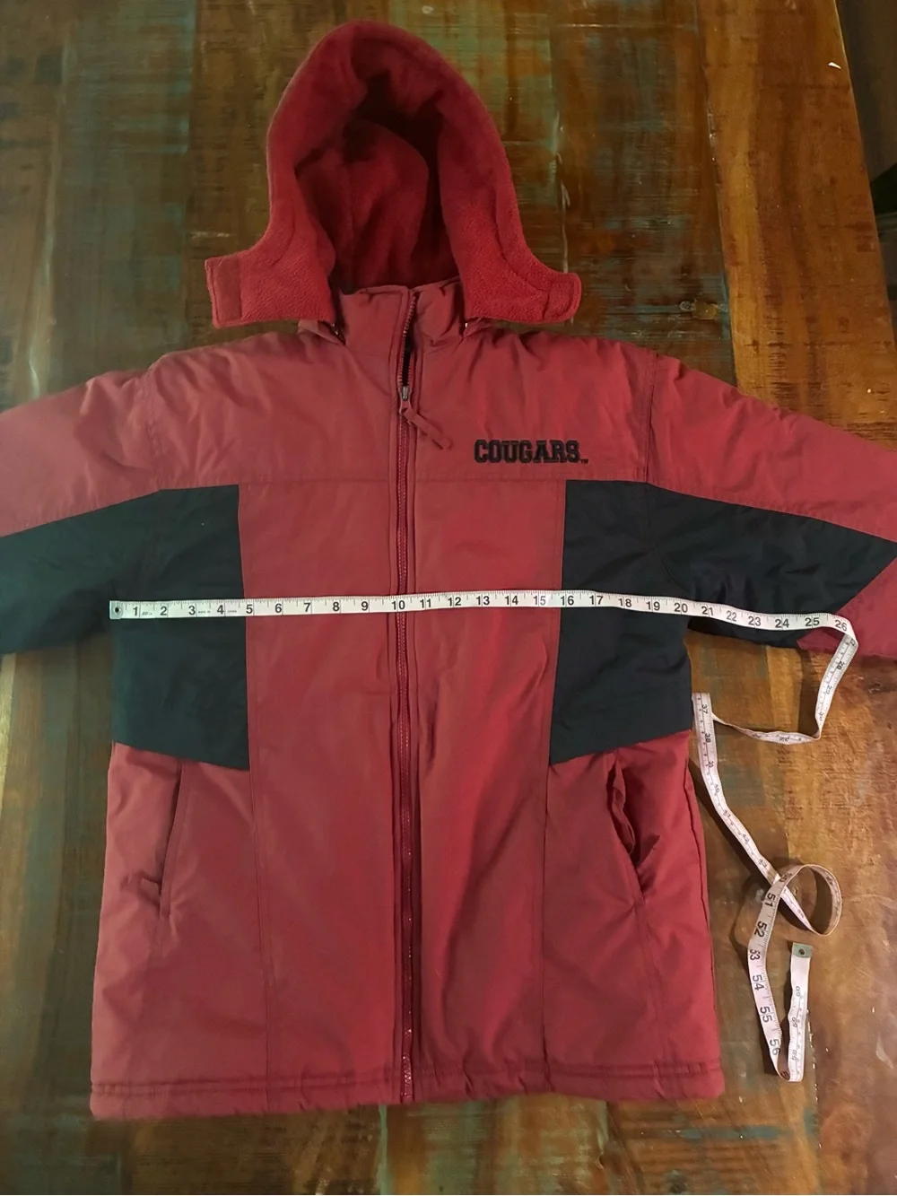 Washington State Cougars Youth Hooded Jacket - Crimson & Black